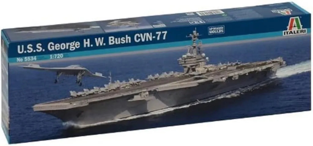 Italeri 5534 - Kit Modello USS George H.W. Bush Cvn 77 in Scala 1:720