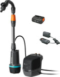 Pompa per acqua automatica, Programmazione dell'irrigazione, Gardena Pompa Per Cisterna A Batteria 2400 Comfort Automatic 18V P4A Set Pronto All'Uso
