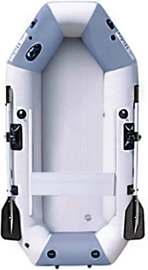Kajak gonfiabile per 3 persone con remi in alluminio, ideale per pesca