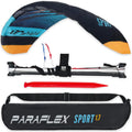 Aquilone Paraflex Sport 1.7 - Tappetino manubrio a 2 linee turchese per giovani e adulti
