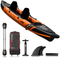 Set Kayak Prestige Arancione 400 per 2 Persone - Canoa Gonfiabile 400x96 cm