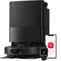 Aspirapolvere Robot Roborock QV35A con Lavapavimenti e Stazione Completa, Nero