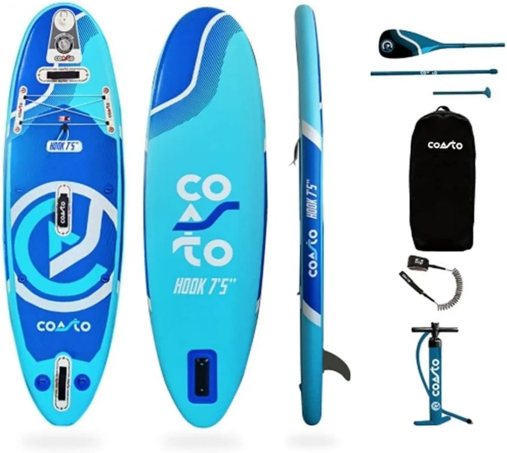 Tavola SUP per Bambini Unisex Coasto Hook, 7'5', Azzurro/Blu