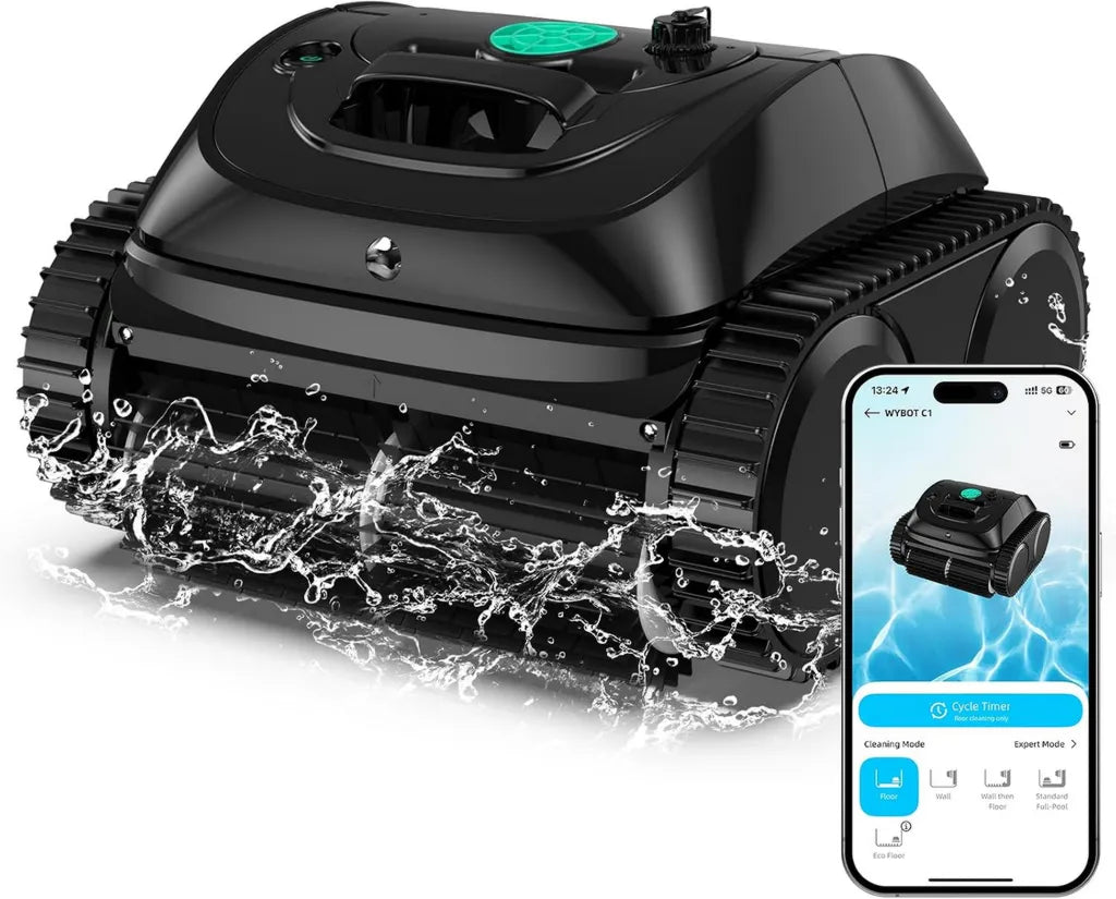 Robot Pulitore Piscina WYBOT C1 con Navigazione Intelligente e Triplo Motore Potenziato