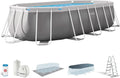 Piscina Ovale Intex 503x274x122 cm, 13365 L, Grigio