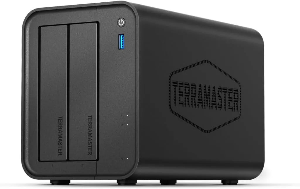 TERRAMASTER F2-425 NAS a 2 Bay con CPU Quad-Core, 4GB RAM, LAN 2.5GbE, Server Multimediale per Casa (Senza Disco)