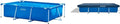 Piscina Rettangolare Intex 450 x 220 cm con Copertura, Capacità 7127 L