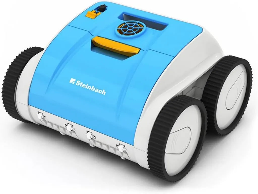 Pulitore Piscina Steinbach Poolrunner Pro a Batteria con App, Fino a 32 m², Batteria 90 Minuti