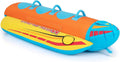 Banana Boat Gonfiabile per 3 Persone, con Corda di Traino e Valvola di Scarico, Capacità 231 kg, 252x108x51 cm