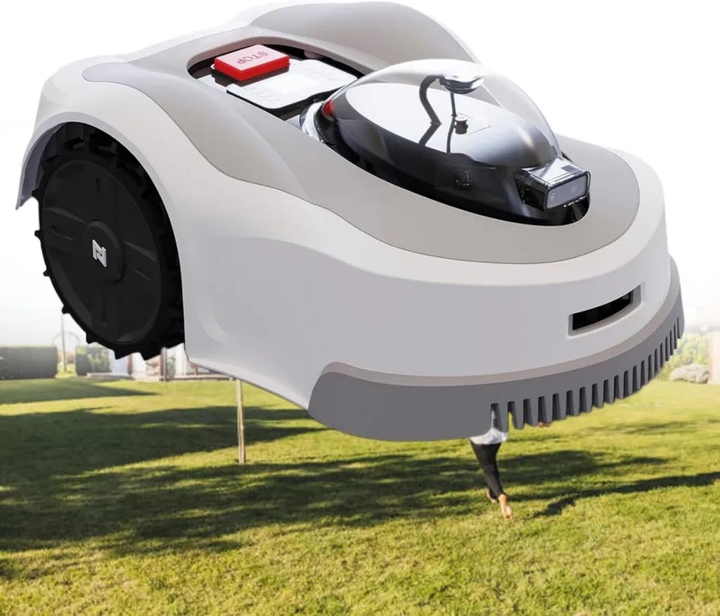 Robot rasaerba automatico per piccoli giardini senza fili, navigazione ottica e funzione di taglio fino a 930 m²