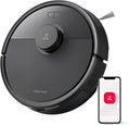 Roborock Q7 Robot Aspirapolvere e Lavapavimenti, 8000 Pa, Sistema Anti-Groviglio, Controllo Acqua Regolabile, Potenza Aumentata sui Tappeti, Gestione Tramite App, Nero