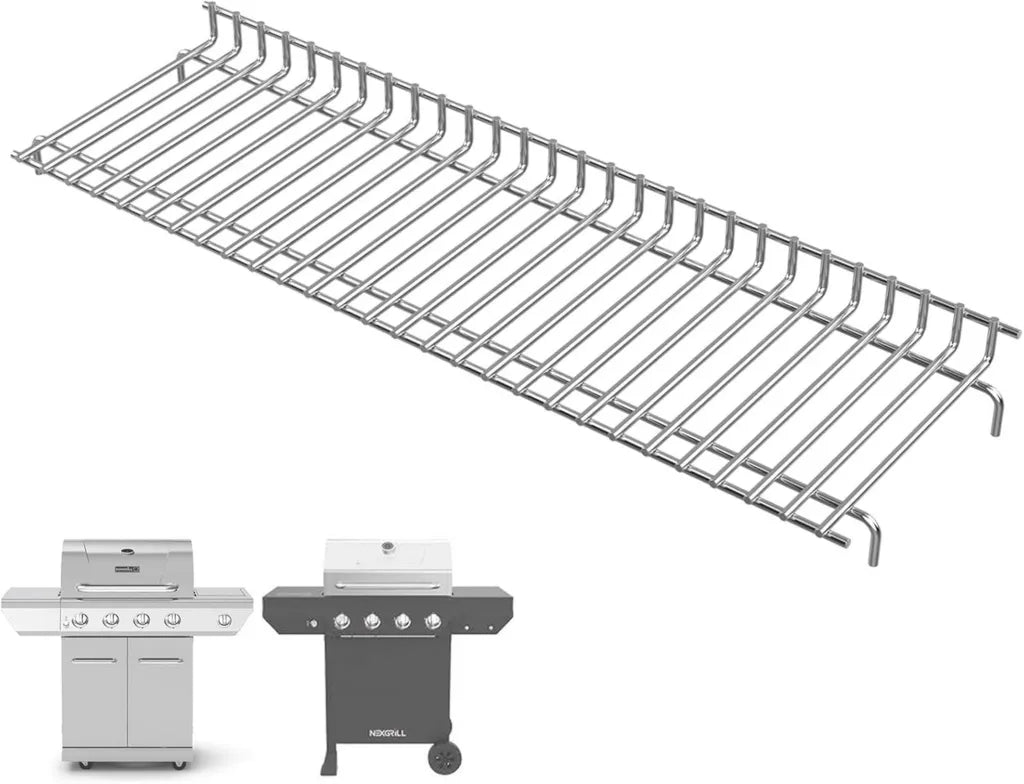 Griglia di ricambio per barbecue a gas con 4 bruciatori in acciaio inox
