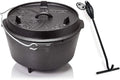Forno Olandese Petromax ft9 con Piedi e Alzacristallo