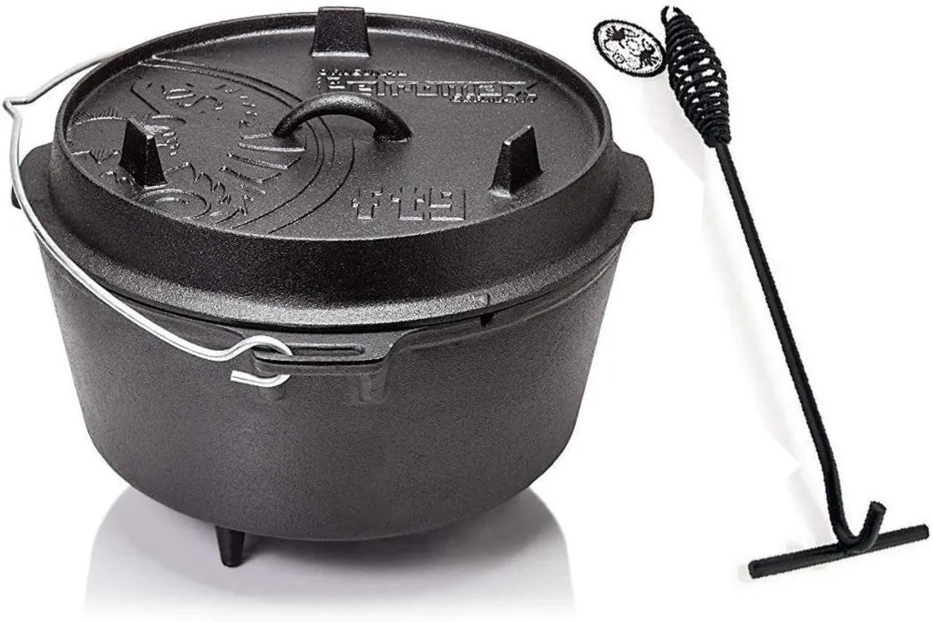 Forno Olandese Petromax ft9 con Piedi e Alzacristallo