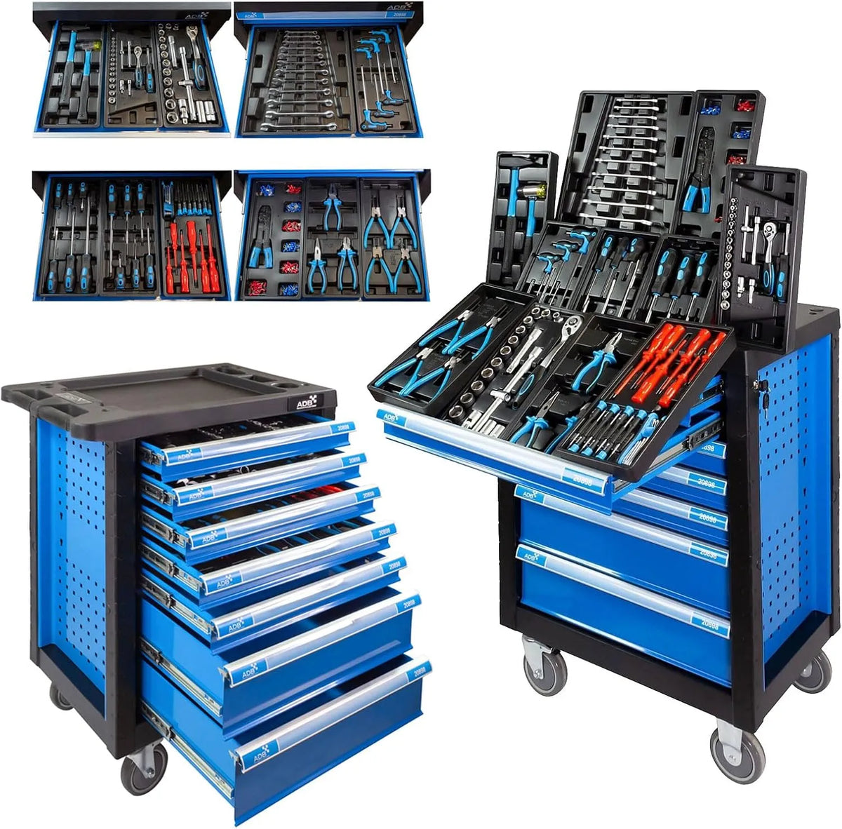 Carrello portautensili e carrello da officina – RAPTOR, struttura mobile