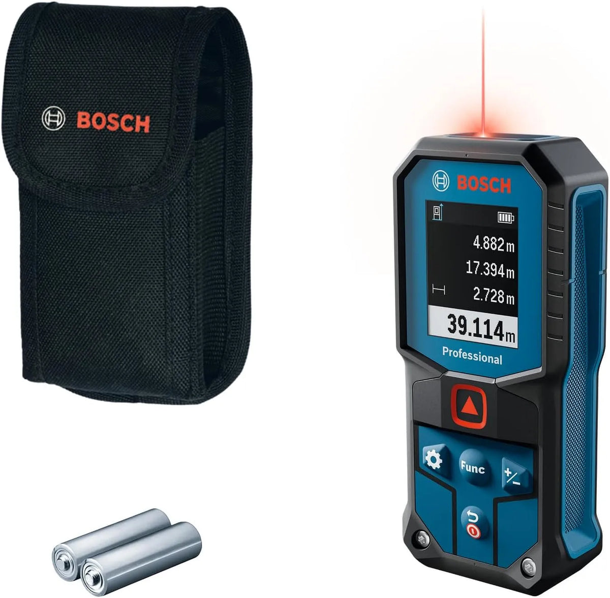 Bosch GLM 40 Distanziometro laser, con display, uso professionale, per la manutenzione dell'auto
