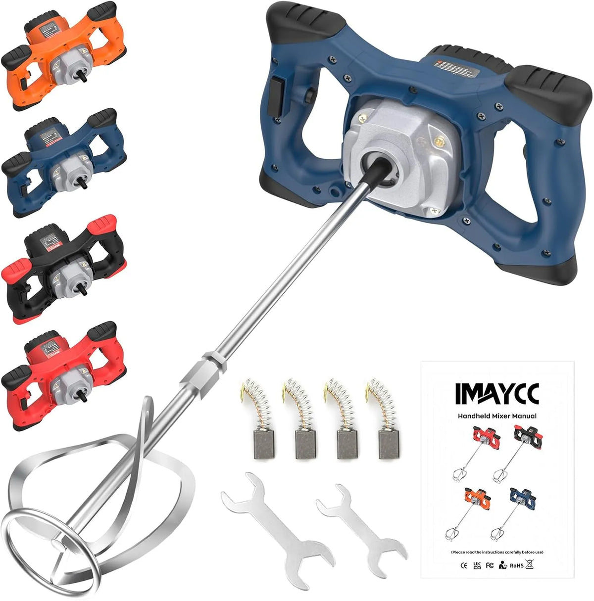 Trapano avvitatore e trapano elettrico, M14, regolabile, design portatile, uso professionale, 2100W, per calcestruzzo, blu