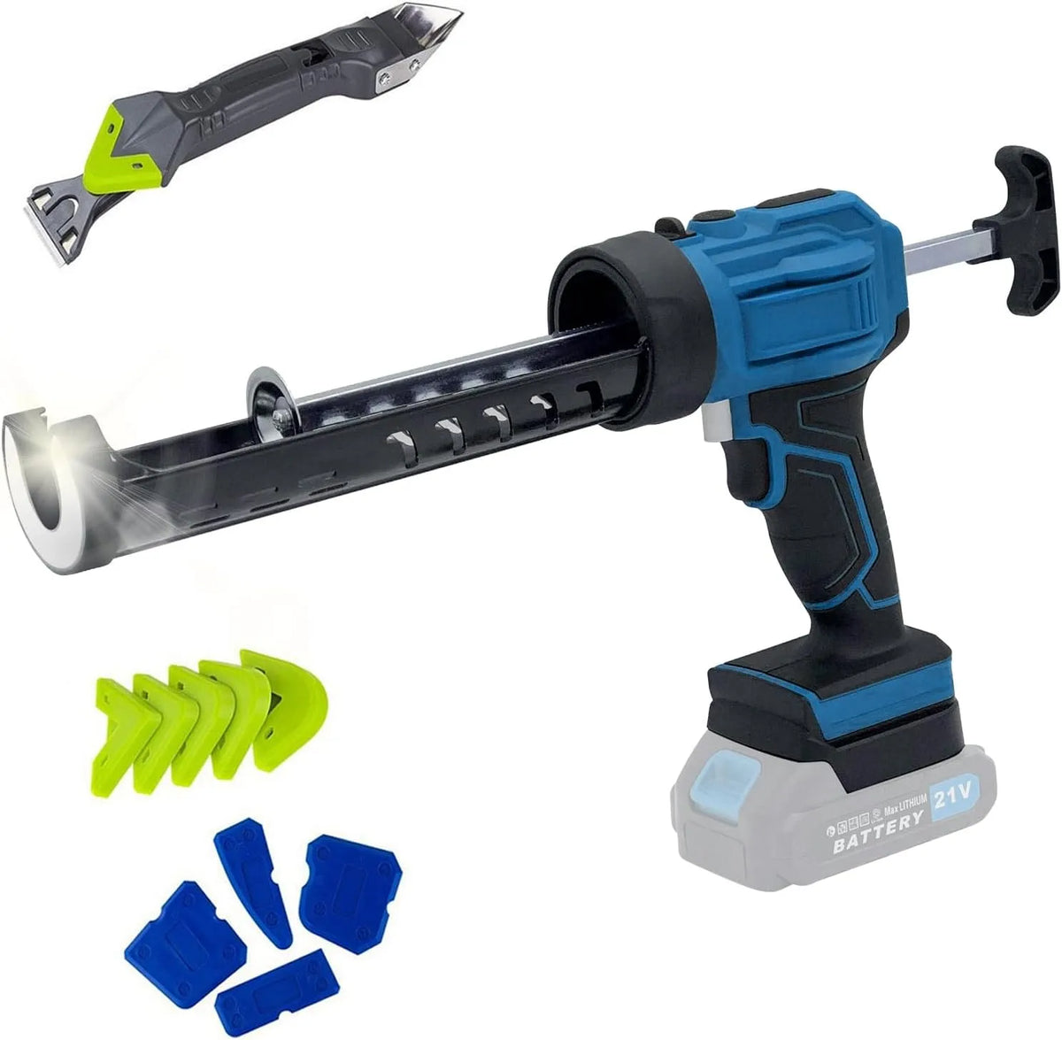 Makita 18V Pistola Sigillante Elettrica: SENZA, a batteria, in silicone, display LED, 300ml