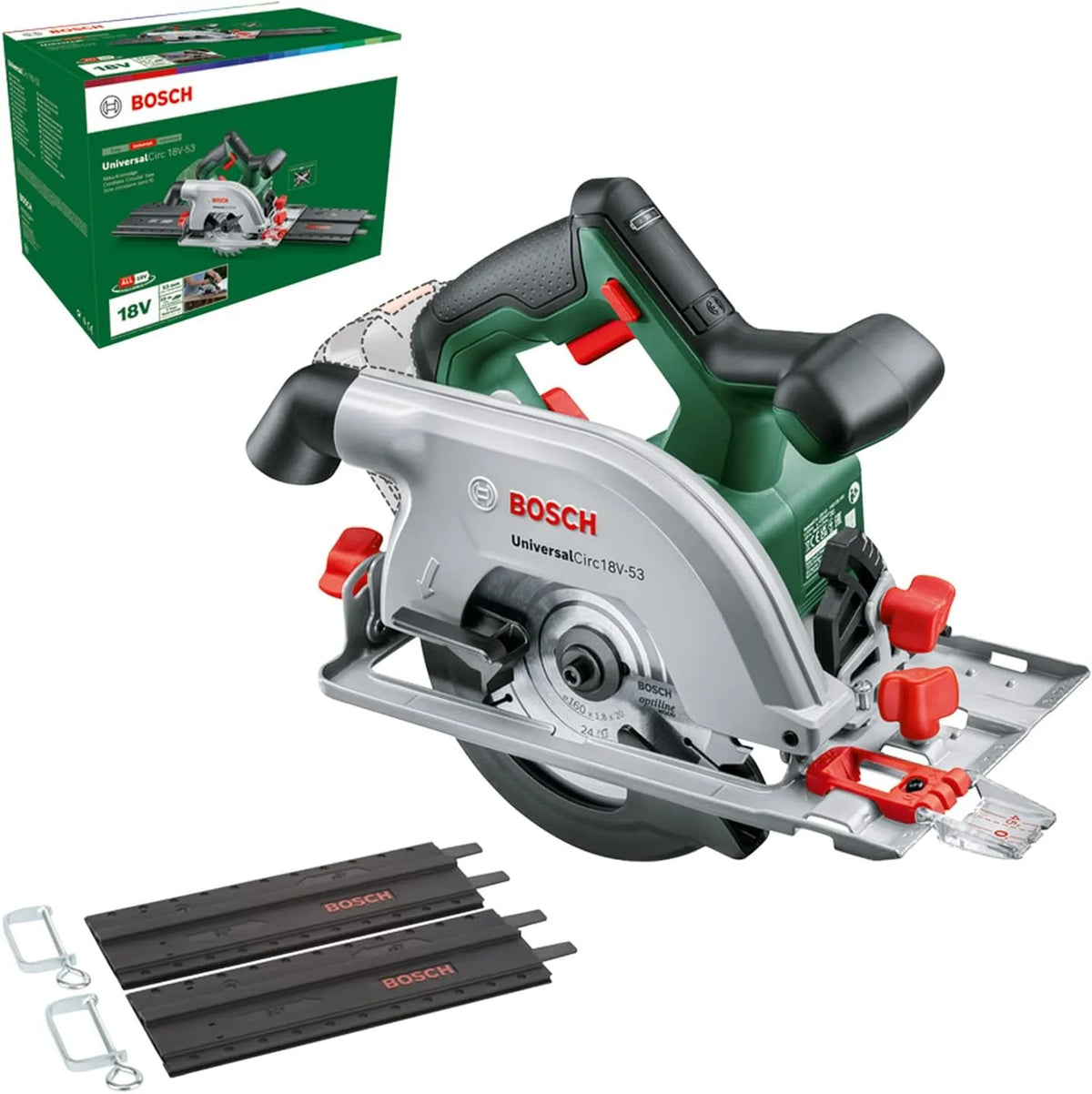 Bosch Sega circolare: Edition, a batteria, in legno, 53 mm, 18V, per la lavorazione del legno