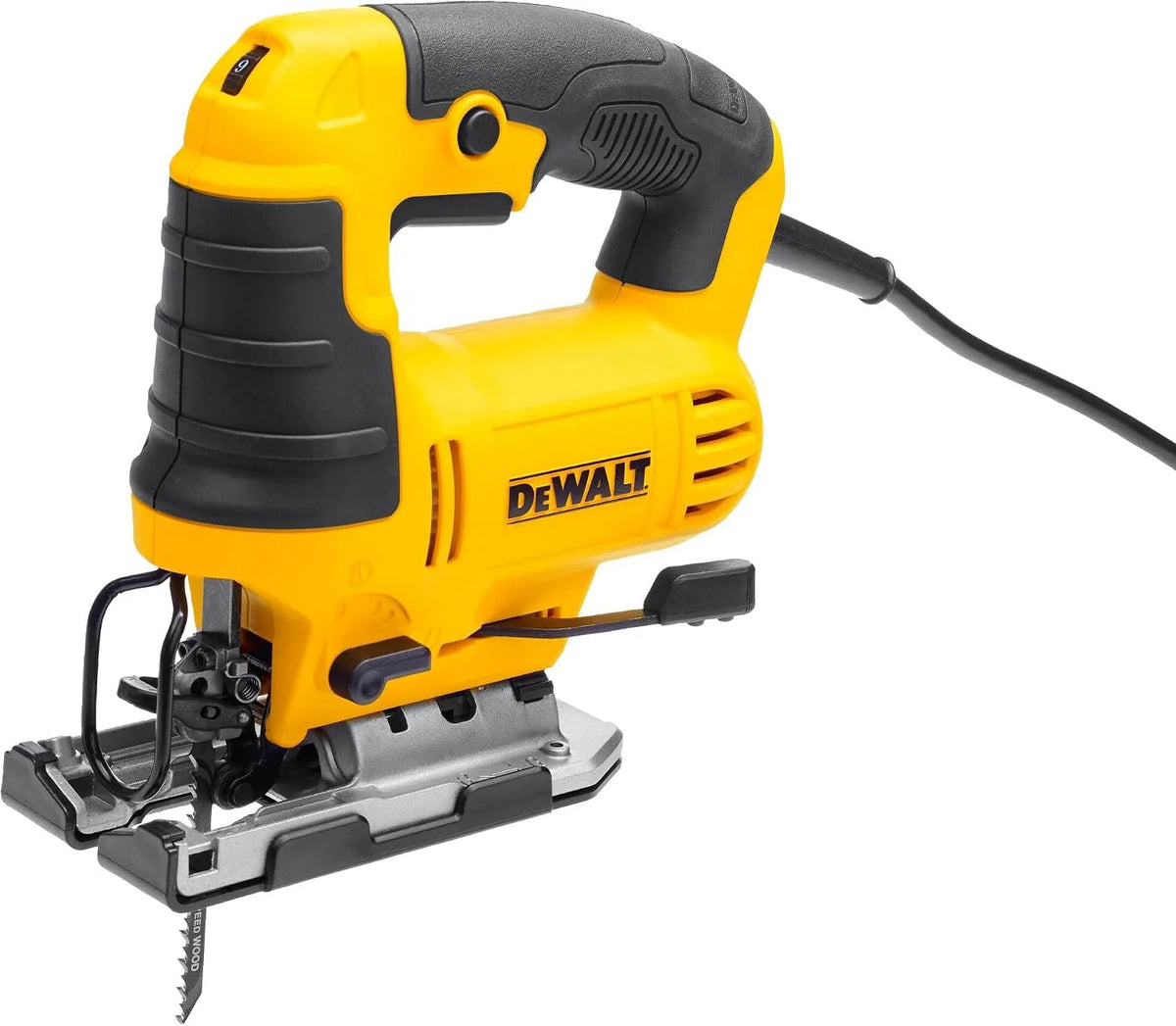 DeWalt Dwe349-Qs Seghetto alternativo per eseguire curve precise e tagli sagomati Impugnatura a Staffa 650W