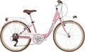 Bicicletta da Città Donna 24' con Cambio a 6 Velocità e Freno V-Brake