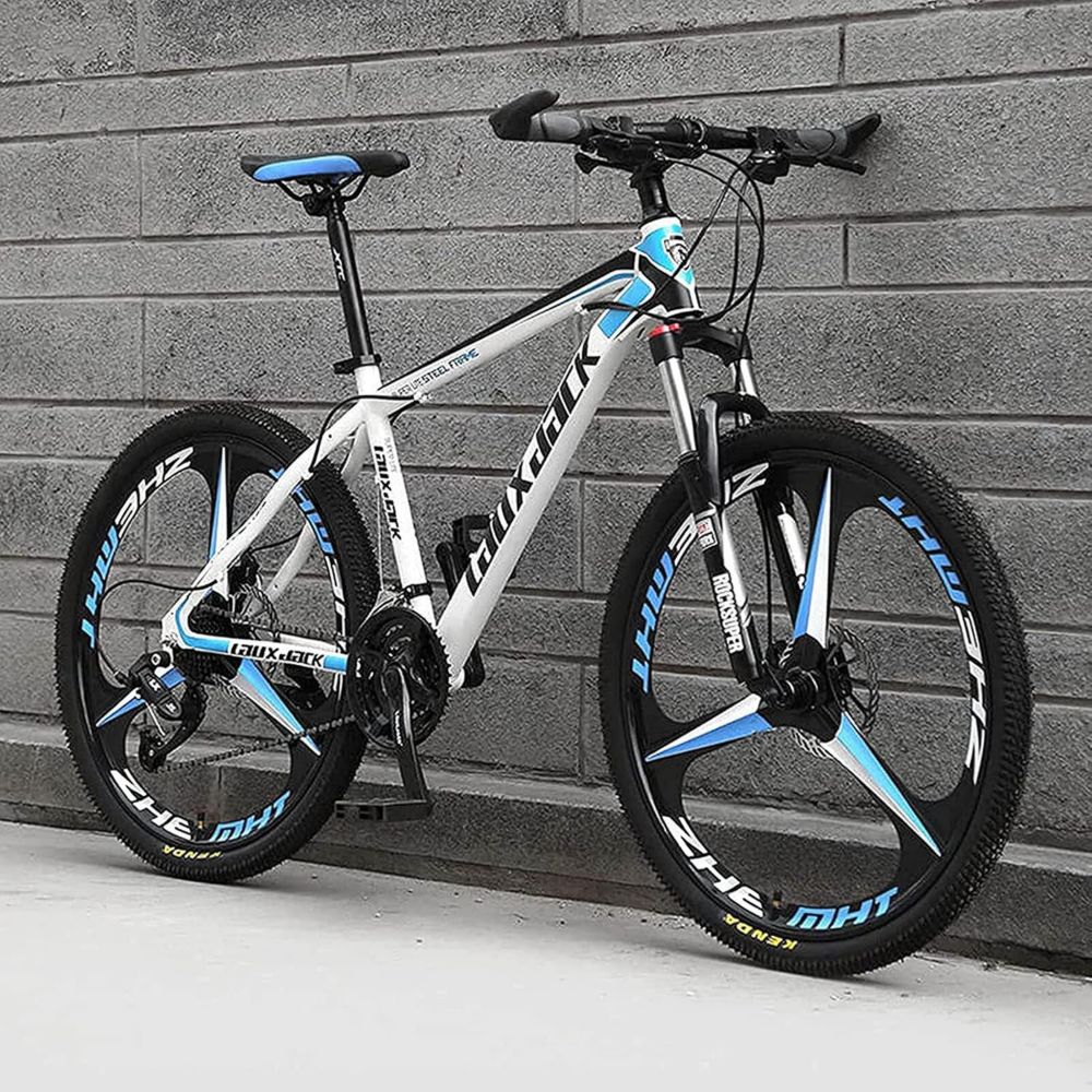 Mountain Bike Pieghevole 26'' con Cambio a 27 Velocità e Sospensione Completa