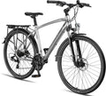 Bicicletta Trekking 28'' in Alluminio, 21 Marce, Freni a Disco