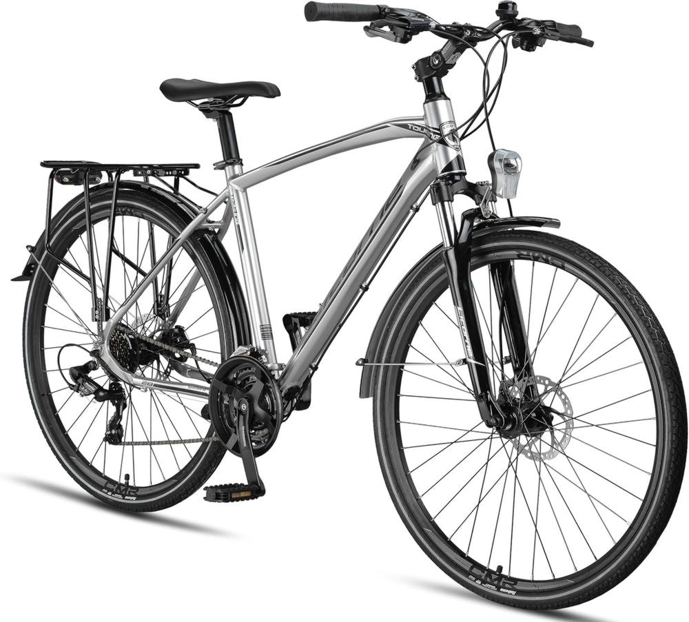 Bicicletta Trekking 28'' in Alluminio, 21 Marce, Freni a Disco