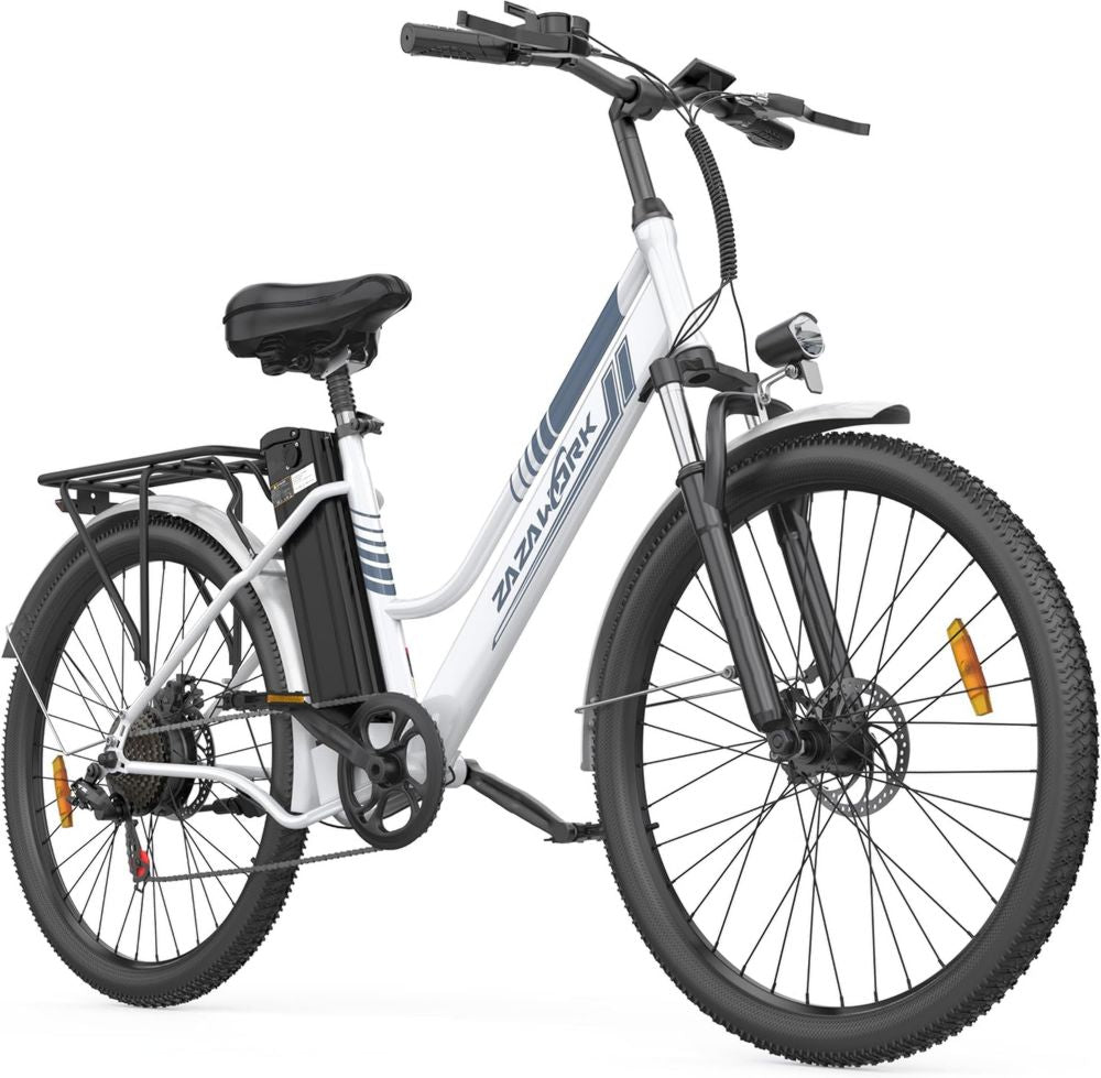 Bicicletta Elettrica 26'' per Adulti, 7 Velocità, Batteria Rimovibile 36V 20AH, Autonomia Fino a 120 km, Motore 250W