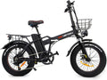 Bici Elettrica Pieghevole 250W per Adulti con Batteria Rimovibile 48V 20AH, Autonomia 110 km, Pneumatici Fat 20x4.0 e Sospensione Anteriore
