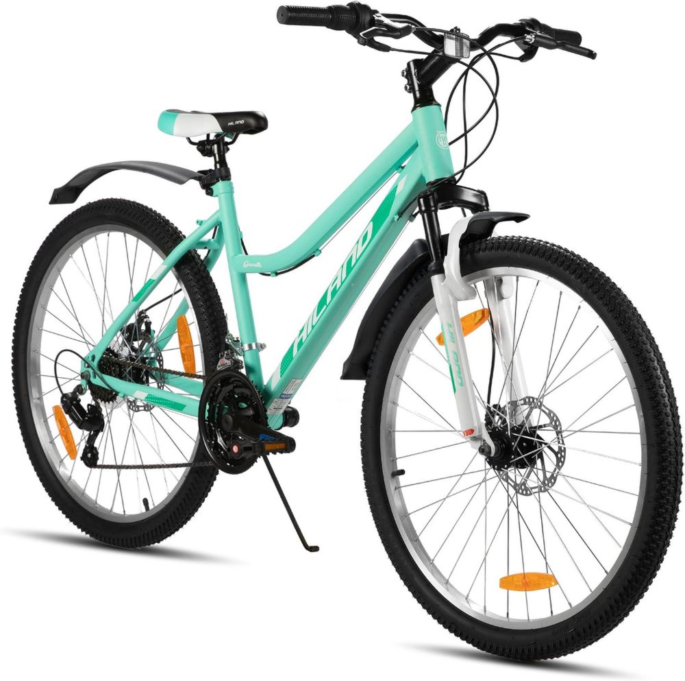 Bicicletta da Montagna 26' Donna, 18 Marce, Telaio Step-Through, Sospensioni Ammortizzate