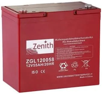 Batteria a ciclo profondo e batteria solare e servizi, 55 AH, 12 V, per campeggio e camper