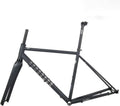 Telaio Bicicletta Gravel 700C in Acciaio con Forcella Carbonio e Freni a Disco, 56CM