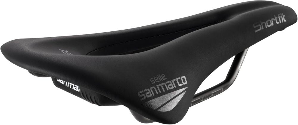 Sella San Marco Shortfit 130 - Ergonomica da Corsa, Nero, Taglia S3