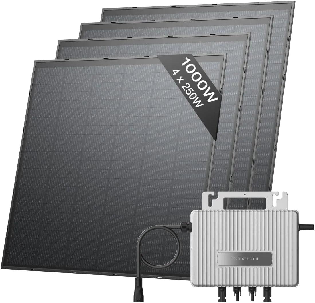 EcoFlow STREAM Fotovoltaico da balcone con 4x250W pannelli solari FV