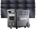 SolarPlay Q3600 Power station portatile e generatore solare, 3840Wh, 1200W, per campeggio e camper, alimentazione solare, ricarica rapida, 3600W