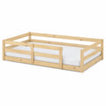 Letto per bambini in legno di pino con materasso 140x70 cm