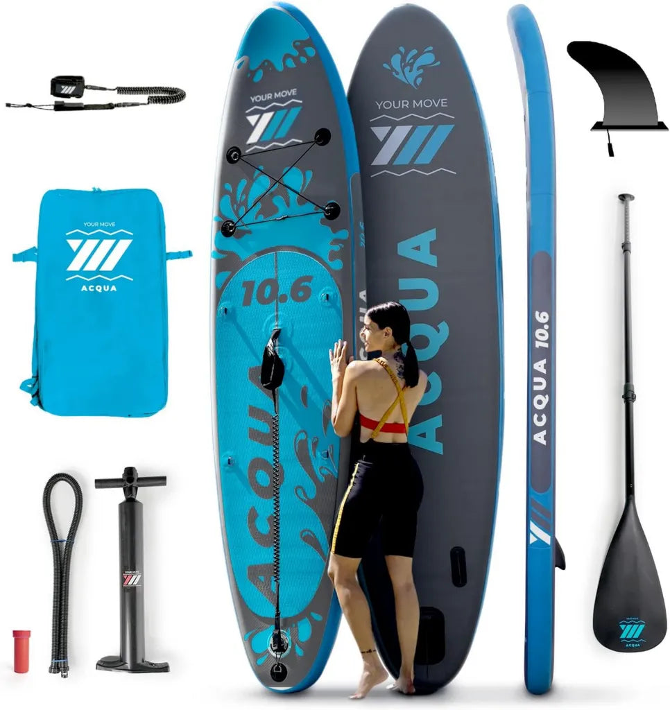 Tavola Paddle Gonfiabile YM SUP Premium con Tecnologia Avanzata, Anelli e Accessori Inclusi