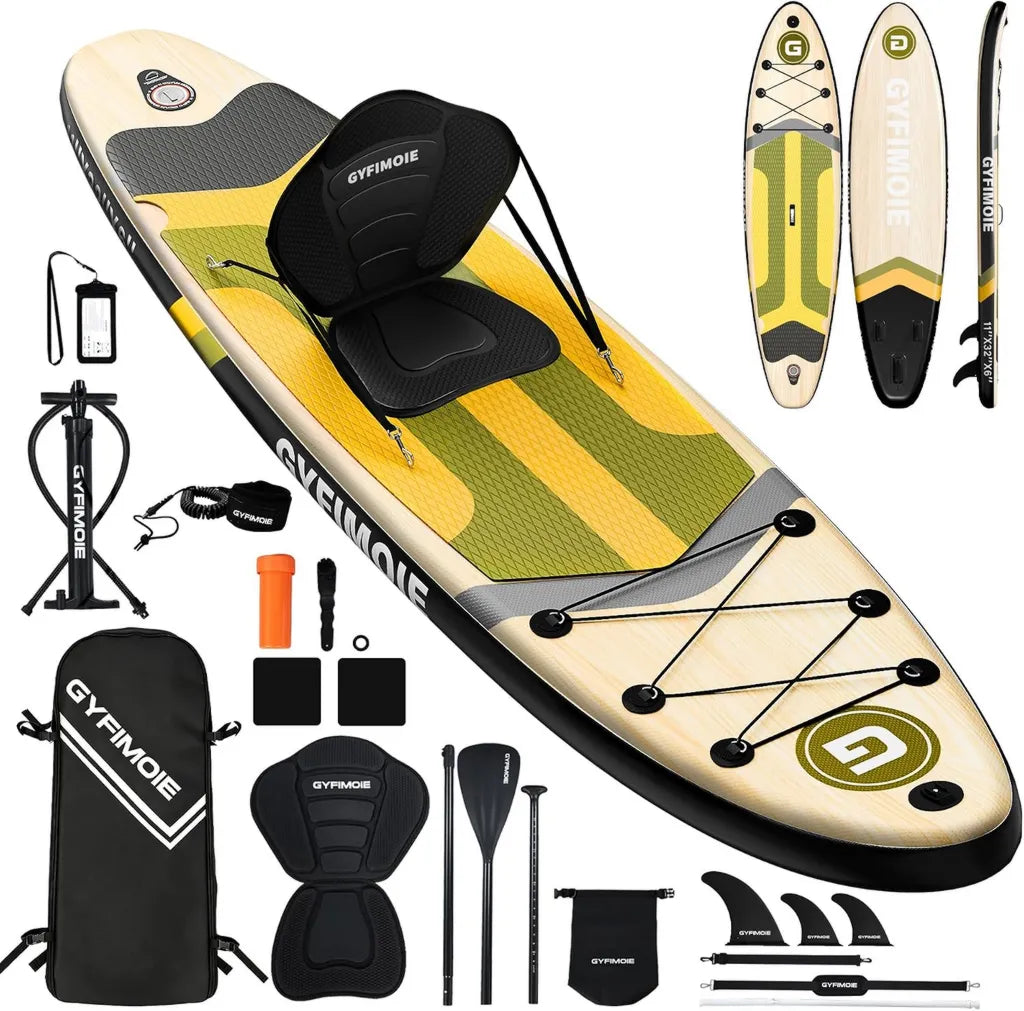 Tavola SUP Gonfiabile 335 cm con Supporto Fotocamera e Accessori Completi