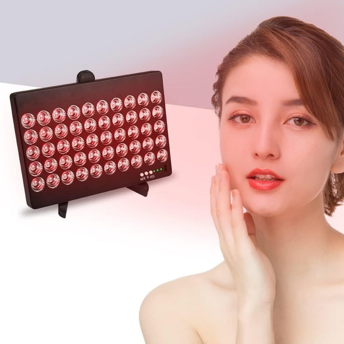 Dispositivo per terapia a luce rossa: display LED, 50 W, 660nm, 850nm, rosso
