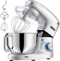 Robot da Cucina CHeflee, 2000W Impastatrice Planetaria, 6.2L in Acciaio Inox, 6 Velocità, Frusta e Gancio Impastatore