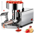 Macchina Elettrica per Passata di Pomodoro, 370W, Acciaio Inox, 90-160kg/h, Pressa Automatica per Frutta