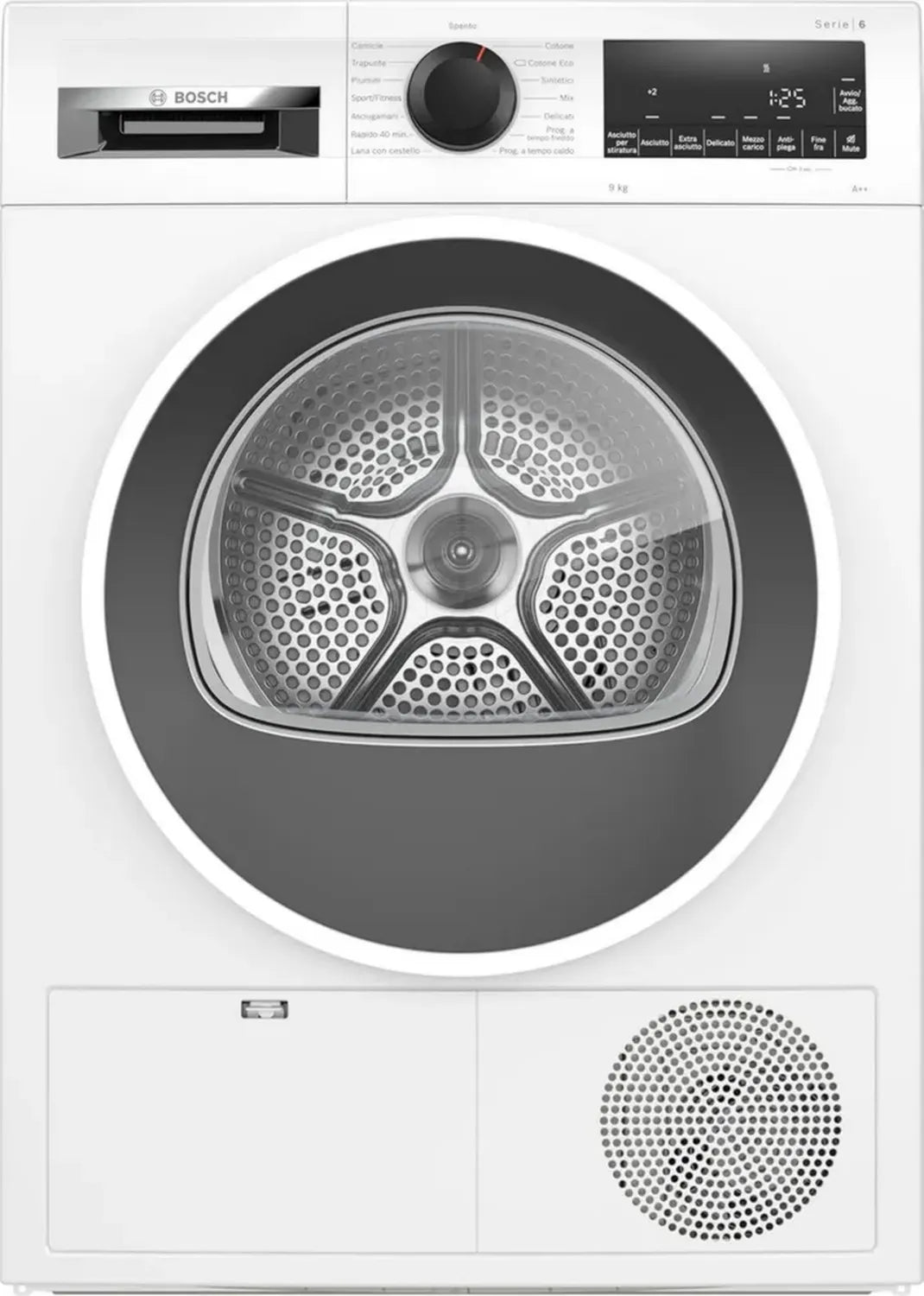 Asciugatrice Bosch Serie 6 9kg con Pompa di Calore e EasyClean