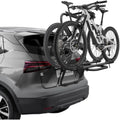 Portabici Auto Posteriore in Alluminio per 2 Bici, E-Bike Incluse, Fino a 45kg