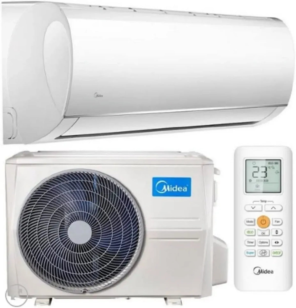 Climatizzatore Monosplit 9000 BTU A+ con Gas R32 e Telecomando Midea