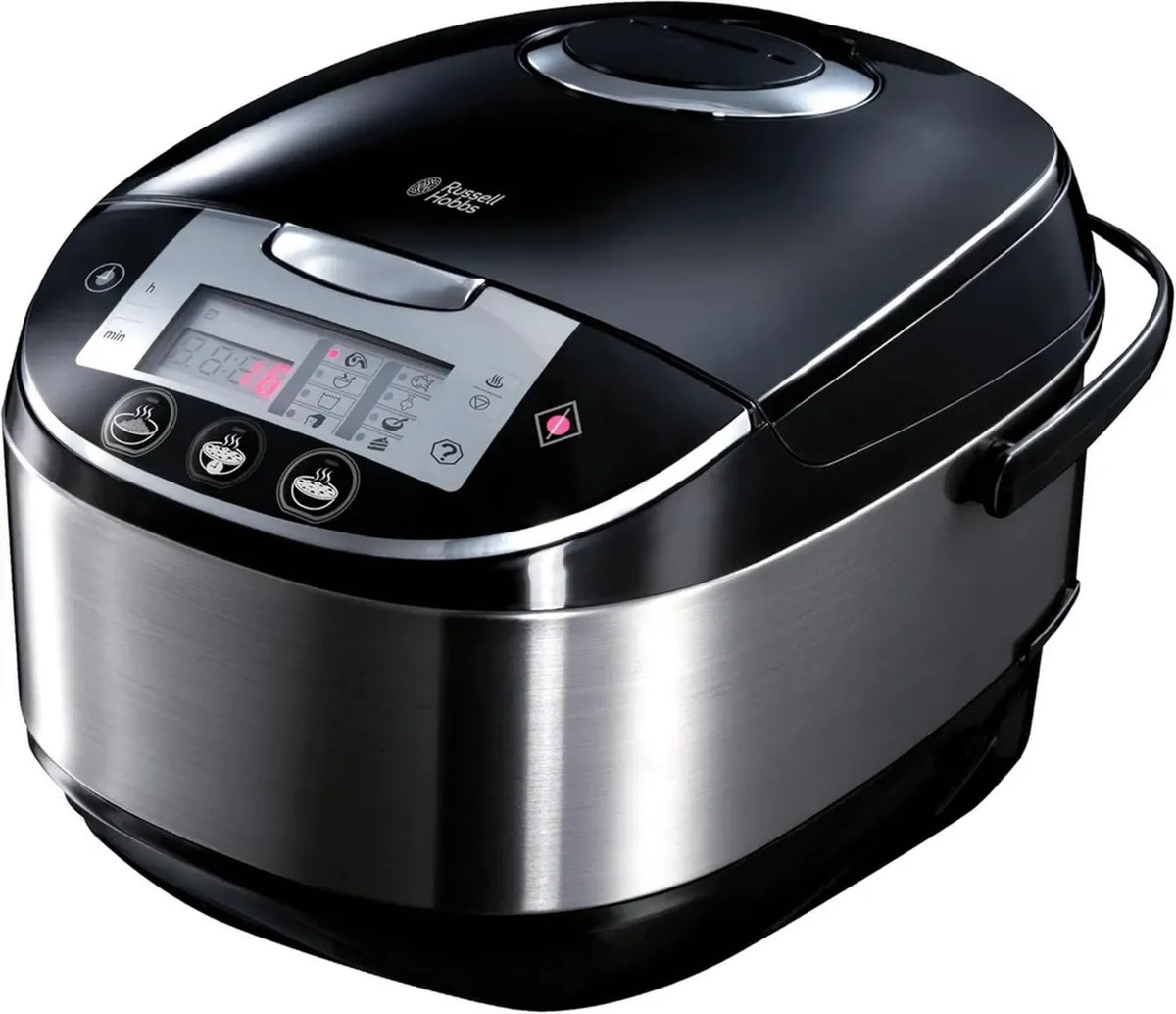 Russell Hobbs Pentola Multifunzione 5L 900W, Acciaio Nero, Riscaldamento e Cottura
