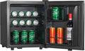 Frigorifero Minibar Professionale 45L, Ripiani Adattabili, LED, Nero