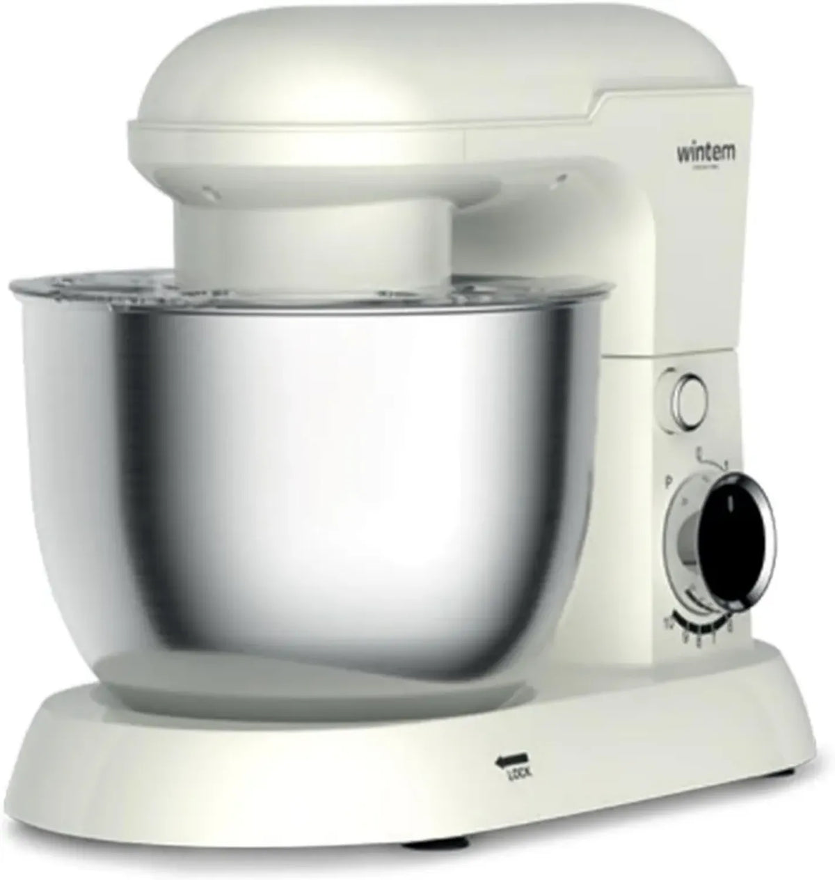 Impastatrice Multifunzione 1500W con Ciotola Acciaio 5L e Accessori, 10 Velocità, Silenziosa, Perfetta per Dolci e Salati