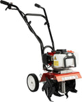 Motozappa a Benzina 52 CC 2 Tempi, Mini Coltivatore 1,9 kW, 6500-7000 RPM, Uso Professionale per Fattorie e Giardini