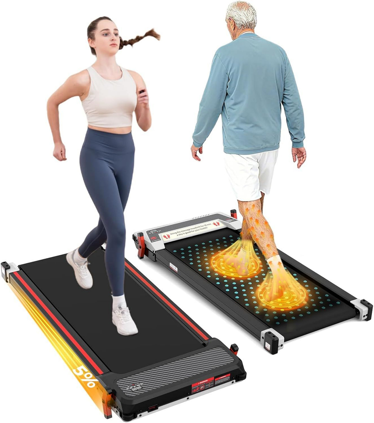 CITYSPORTS Tapis roulant – 41mm, 120kg, 6km/h